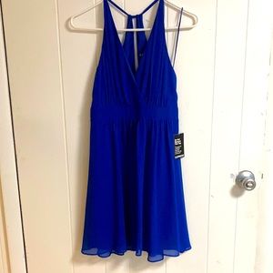 Blue Racerback Tank Top Dress